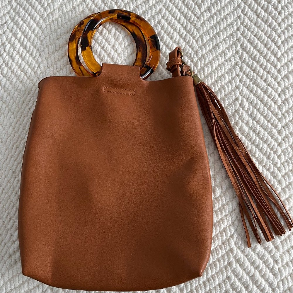 Anthropologie Camel Handbag